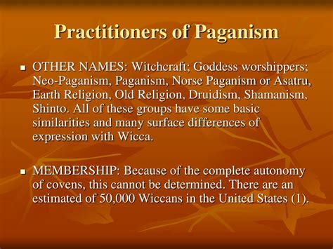 Paganism regulations and doctrines